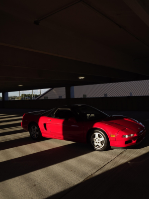 1992 Acura NSX in Formula Red over Black