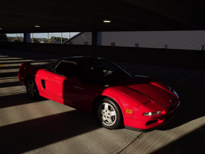 1992 Acura NSX in Formula Red over Black