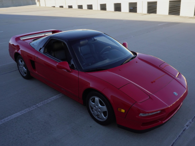 1992 Acura NSX in Formula Red over Black