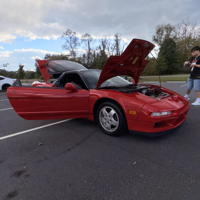1992 Acura NSX in Formula Red over Black