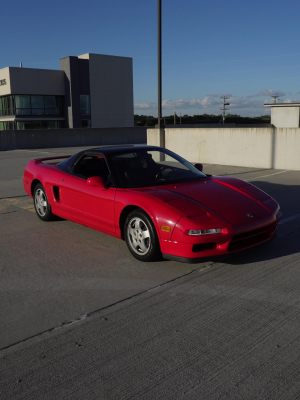 1992 Acura NSX in Formula Red over Black