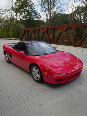 1992 Acura NSX in Formula Red over Black