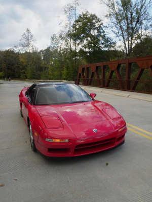 1992 Acura NSX in Formula Red over Black