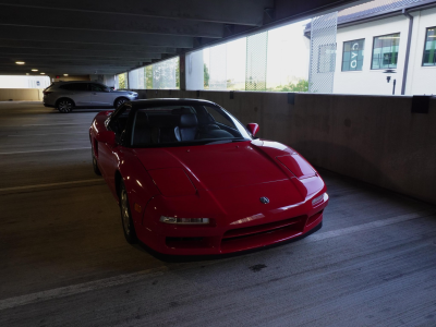 1992 Acura NSX in Formula Red over Black