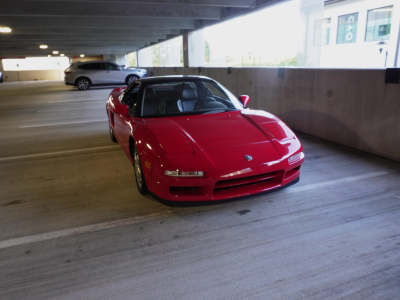 1992 Acura NSX in Formula Red over Black