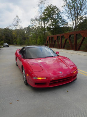 1992 Acura NSX in Formula Red over Black