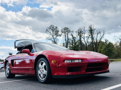 1992 Acura NSX in Formula Red over Black