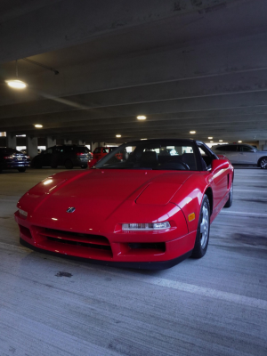 1992 Acura NSX in Formula Red over Black