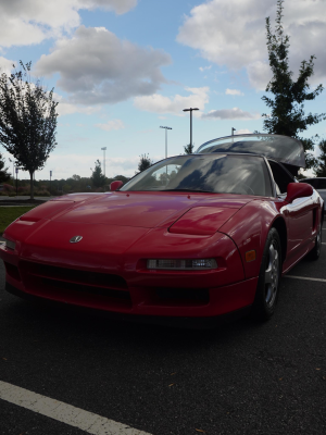 1992 Acura NSX in Formula Red over Black