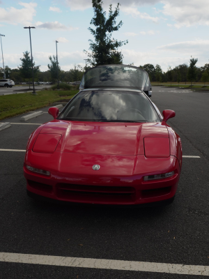 1992 Acura NSX in Formula Red over Black