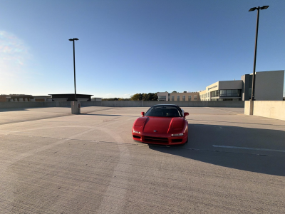 1992 Acura NSX in Formula Red over Black