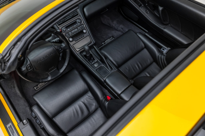 2001 Acura NSX in Spa Yellow over Black