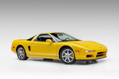2001 Acura NSX in Spa Yellow over Black
