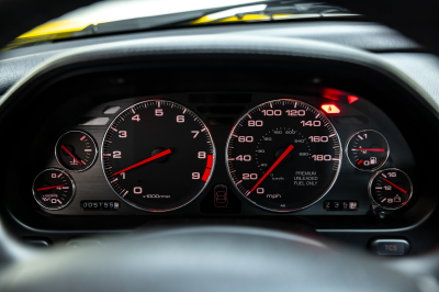 2001 Acura NSX in Spa Yellow over Black