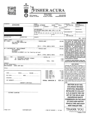 2001 Acura NSX in Spa Yellow over Black