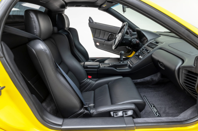 2001 Acura NSX in Spa Yellow over Black