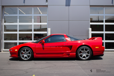 1996 Acura NSX in Formula Red over Black