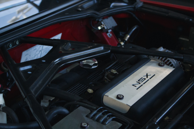 1996 Acura NSX in Formula Red over Black