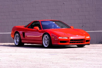 1996 Acura NSX in Formula Red over Black