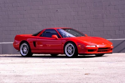 1996 Acura NSX in Formula Red over Black