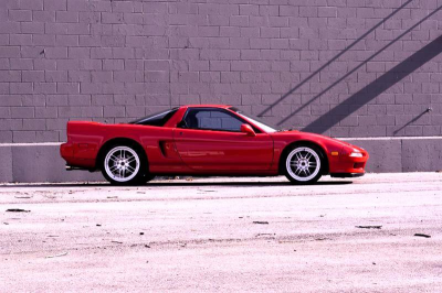 1996 Acura NSX in Formula Red over Black