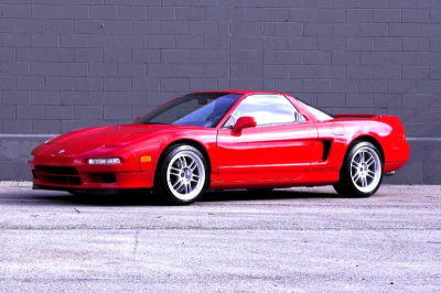 1996 Acura NSX in Formula Red over Black