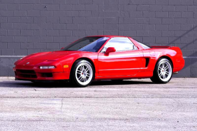 1996 Acura NSX in Formula Red over Black