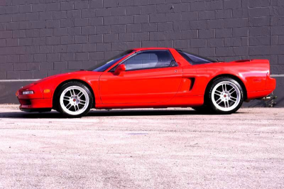 1996 Acura NSX in Formula Red over Black