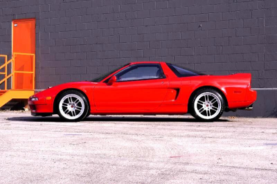 1996 Acura NSX in Formula Red over Black
