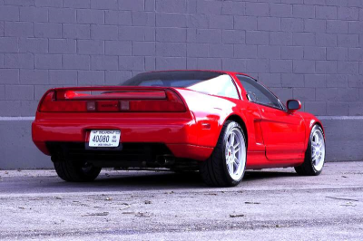 1996 Acura NSX in Formula Red over Black