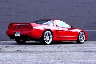 1996 Acura NSX in Formula Red over Black