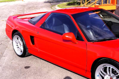 1996 Acura NSX in Formula Red over Black