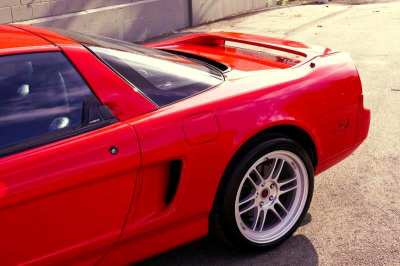 1996 Acura NSX in Formula Red over Black