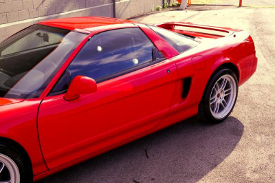 1996 Acura NSX in Formula Red over Black