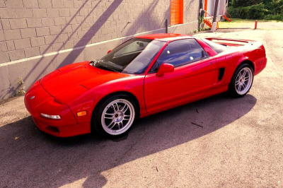 1996 Acura NSX in Formula Red over Black