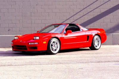 1996 Acura NSX in Formula Red over Black
