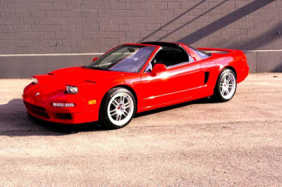 1996 Acura NSX in Formula Red over Black