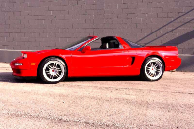 1996 Acura NSX in Formula Red over Black