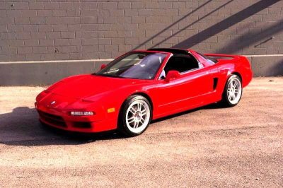 1996 Acura NSX in Formula Red over Black