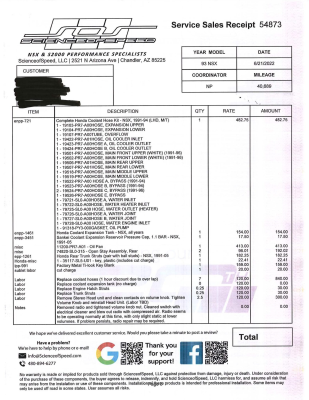 1993 Acura NSX in Berlina Black over Black
