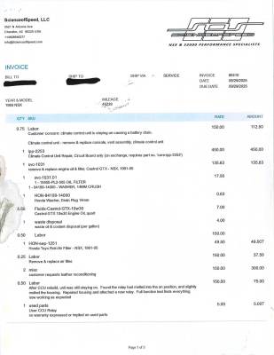 1993 Acura NSX in Berlina Black over Black