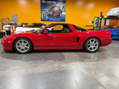2000 Acura NSX in New Formula Red over Tan
