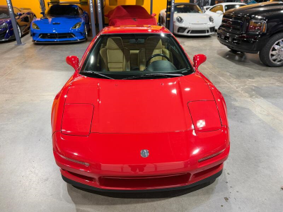 2000 Acura NSX in New Formula Red over Tan