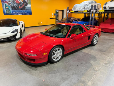 2000 Acura NSX in New Formula Red over Tan