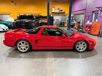 2000 Acura NSX in New Formula Red over Tan