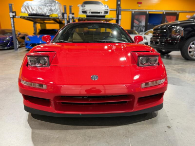 2000 Acura NSX in New Formula Red over Tan