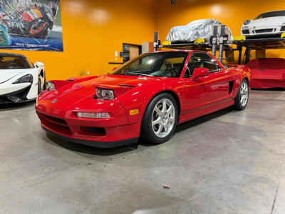 2000 Acura NSX in New Formula Red over Tan