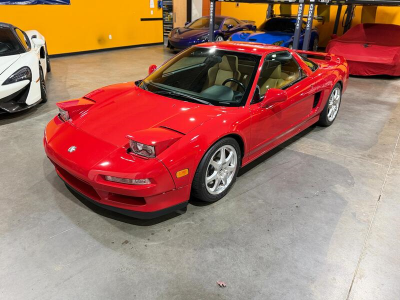 2000 Acura NSX in New Formula Red over Tan