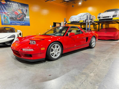 2000 Acura NSX in New Formula Red over Tan