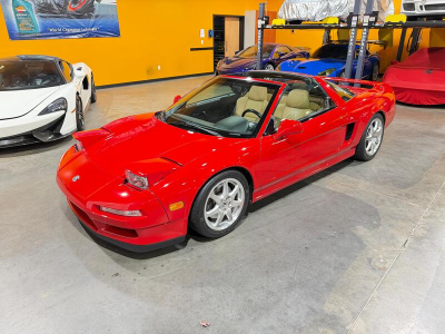 2000 Acura NSX in New Formula Red over Tan